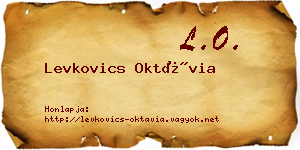 Levkovics Oktávia névjegykártya